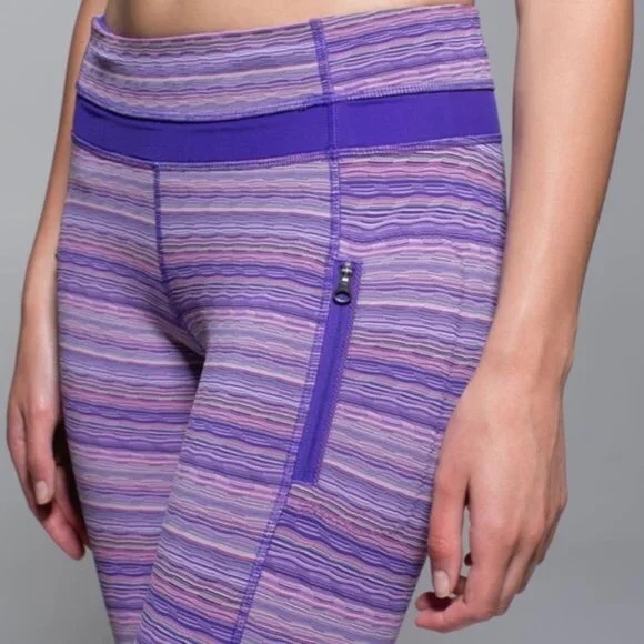 🐠Lululemon Inspire Tights II Purple Space Dye Size 2 | Like New! - Picture 2 of 12